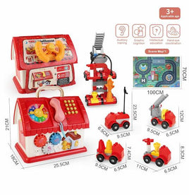 Building block toy house