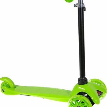 THREE WHEELED CHARACTER SCOOTER (GREEN, BLUE, PINK)