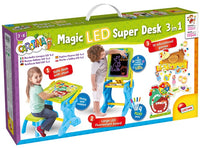 
              3 in 1 Magic LED Super Desk
            